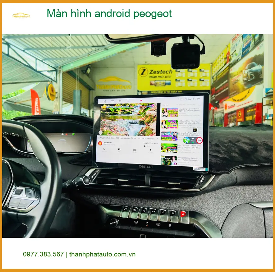 Anh Minh lắp màn hình Android Peugeot 3008 tại Củ Chi để nâng tầm tiện ích