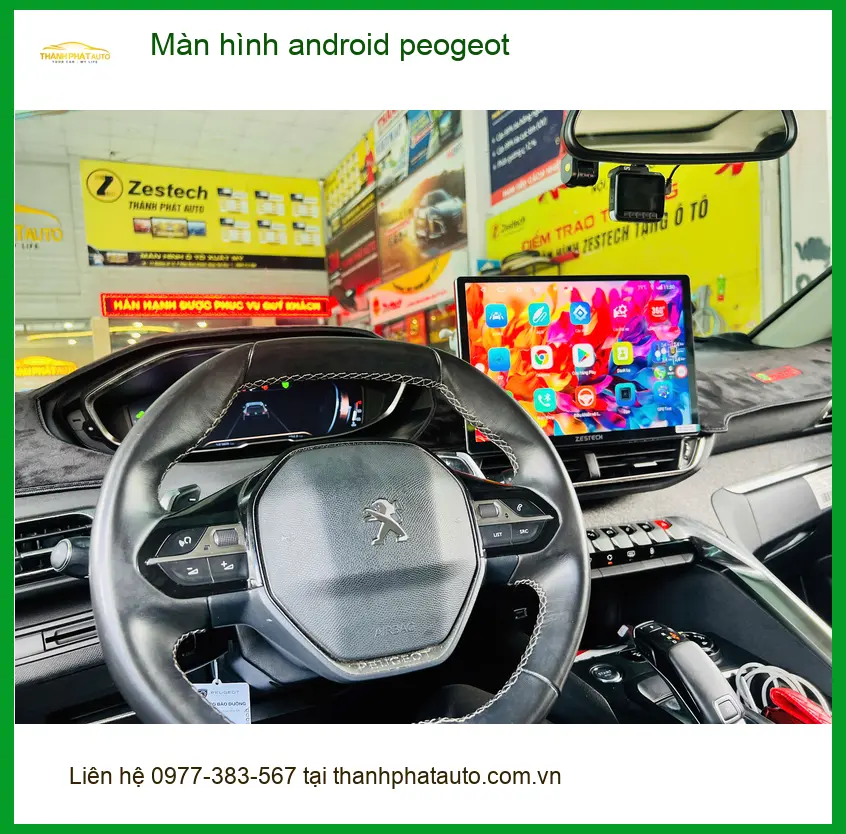 Anh Tấn lắp màn hình android Peugeot 5008 tại Quận 10 để nâng tầm trải nghiệm lái ảnh thực tế 4