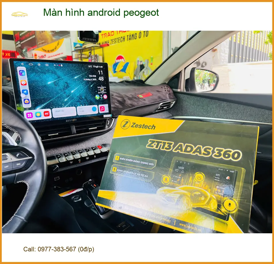 Anh Minh lắp màn hình Android Peugeot 3008 tại Củ Chi để nâng tầm tiện ích ảnh thực tế 5