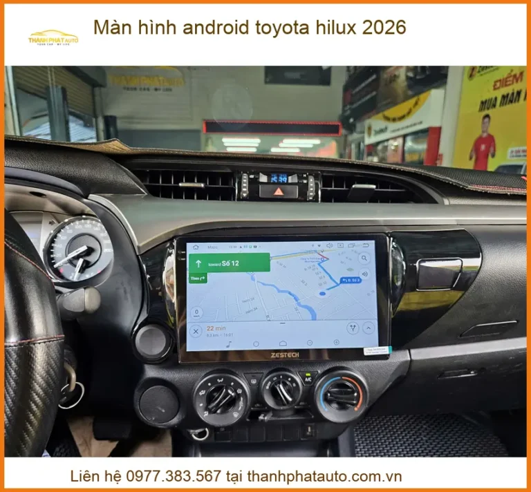 Màn hình Android Toyota Hilux - Trung Tâm Lắp Đặt Chính Hãng TPHCM