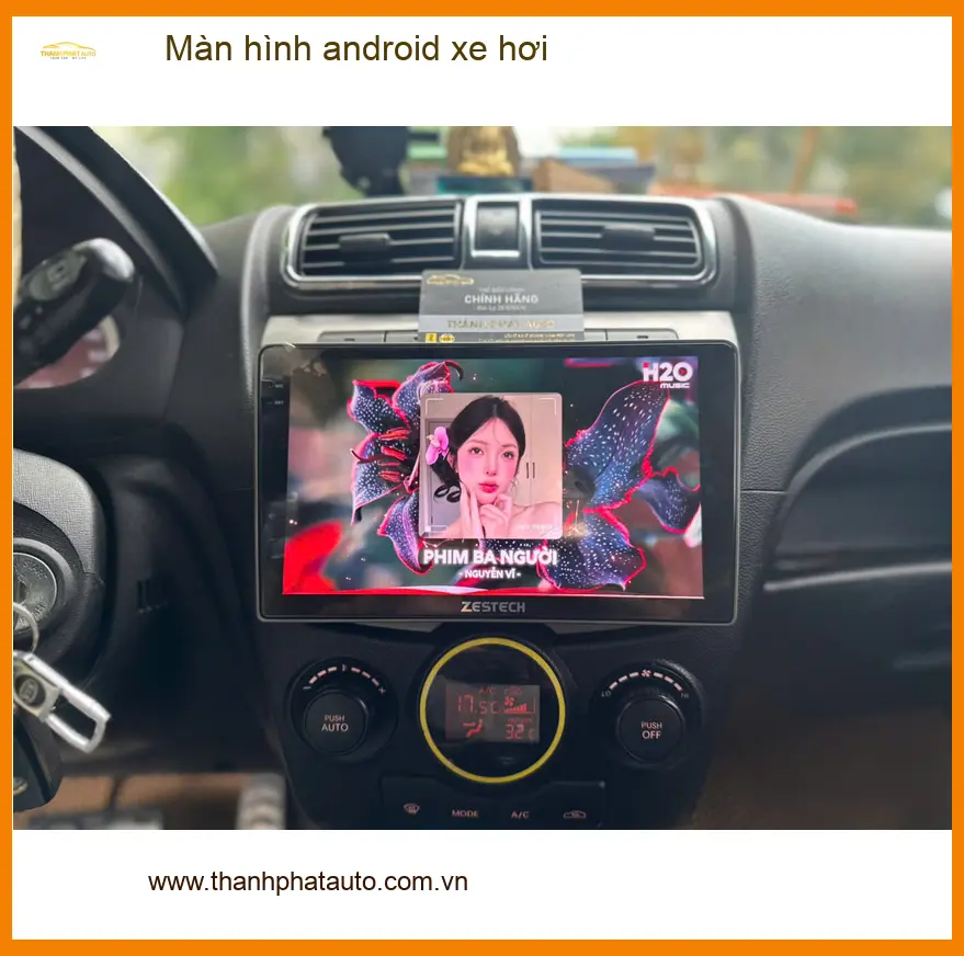 Anh Dũng lắp màn hình Android Hyundai Kona tại Quận 3 tận hưởng giải trí