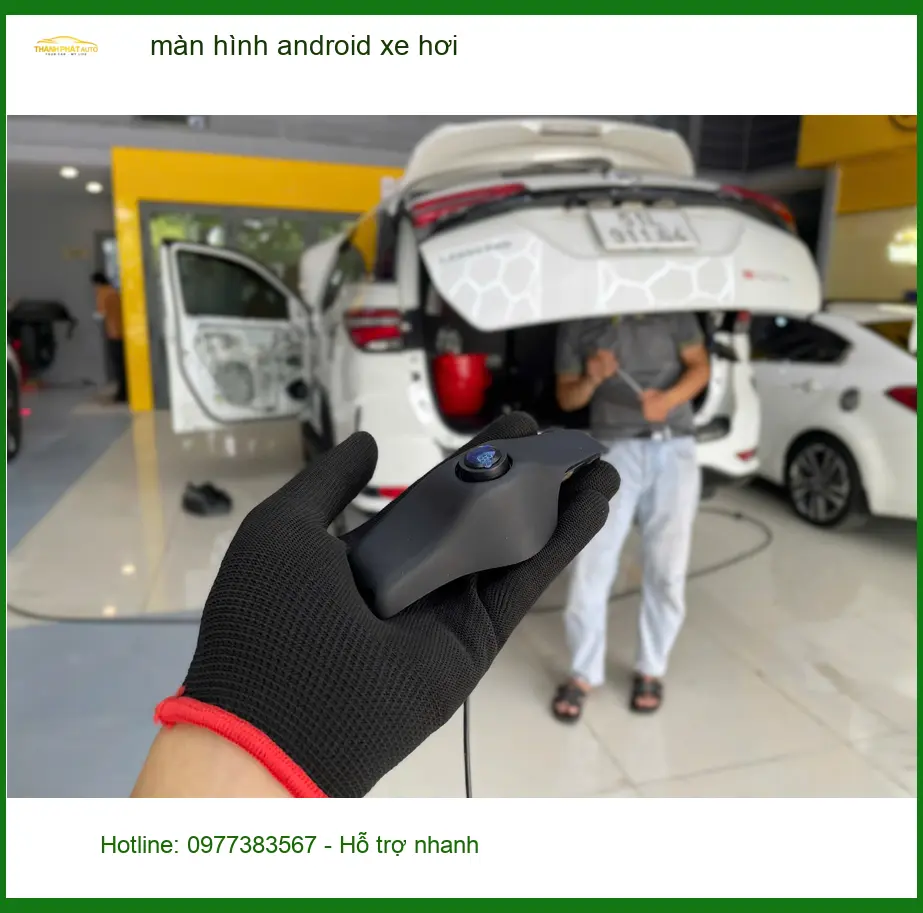 Anh Khang nâng cấp màn hình Android cho Honda CRV tại Bình Chánh để giải trí tiện lợi hơn ảnh thực tế 2