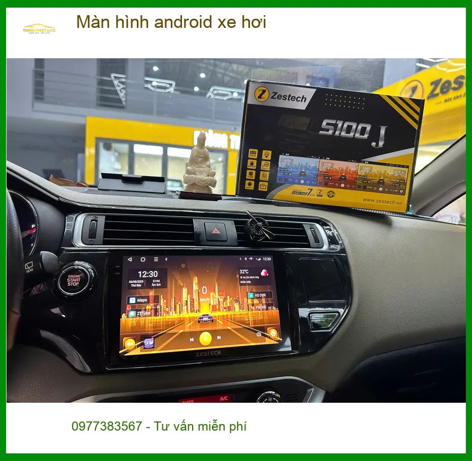 Anh Long lắp màn hình Android xe hơi cho Toyota Camry tại Quận 1 để giải trí ảnh thực tế 2