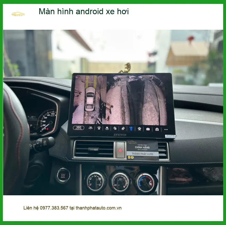Chú Phước lắp màn hình Android xe hơi Hyundai Accent tại Hóc Môn để giải trí và chỉ đường ảnh thực tế 4