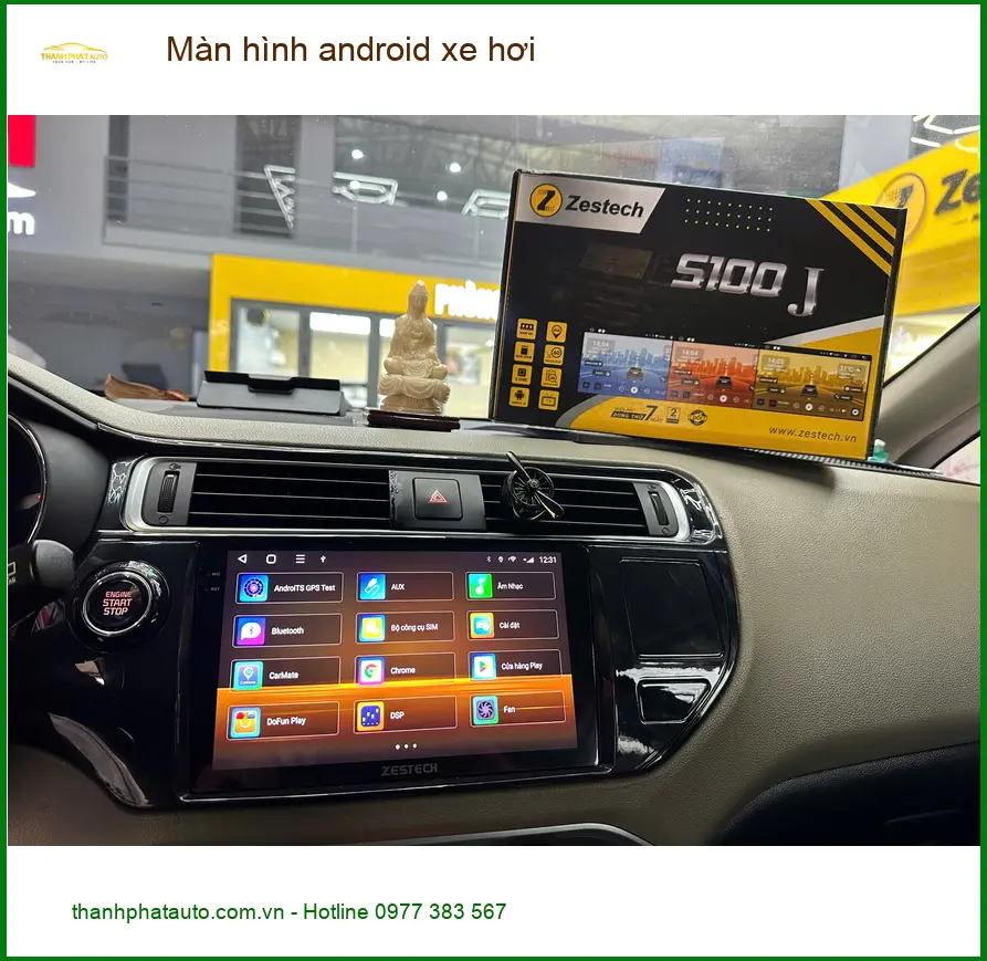 Anh Hùng lắp màn hình Android cho Honda CRV ở Quận 9 để giải trí