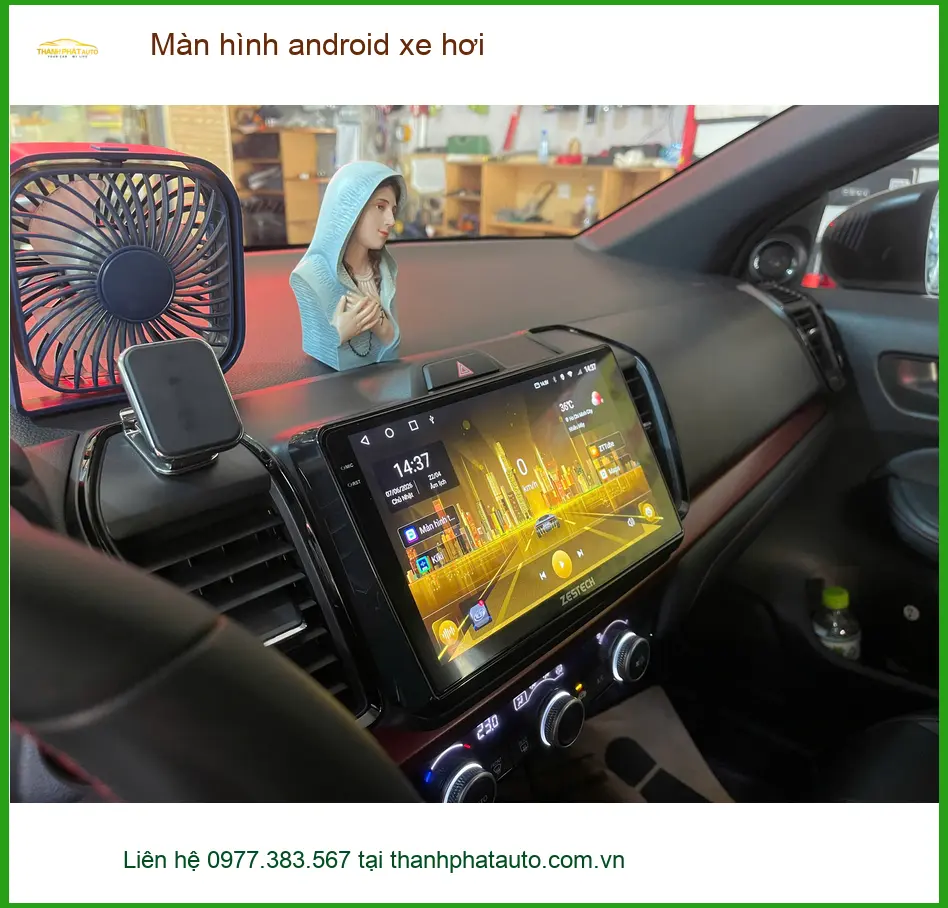 Bác Sáu lắp màn hình Android xe hơi Honda CR-V tại Quận Thủ Đức để có bản đồ ảnh thực tế 3