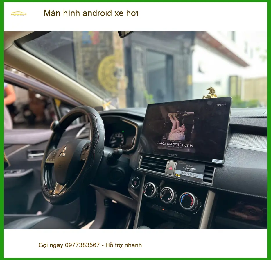 Anh Lâm nâng cấp màn hình Android cho Hyundai Accent ở Thủ Đức để xem bản đồ ảnh thực tế 2