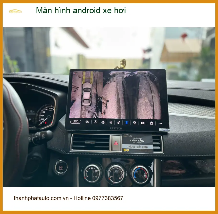 Anh Lâm nâng cấp màn hình Android cho Hyundai Accent ở Thủ Đức để xem bản đồ ảnh thực tế 4