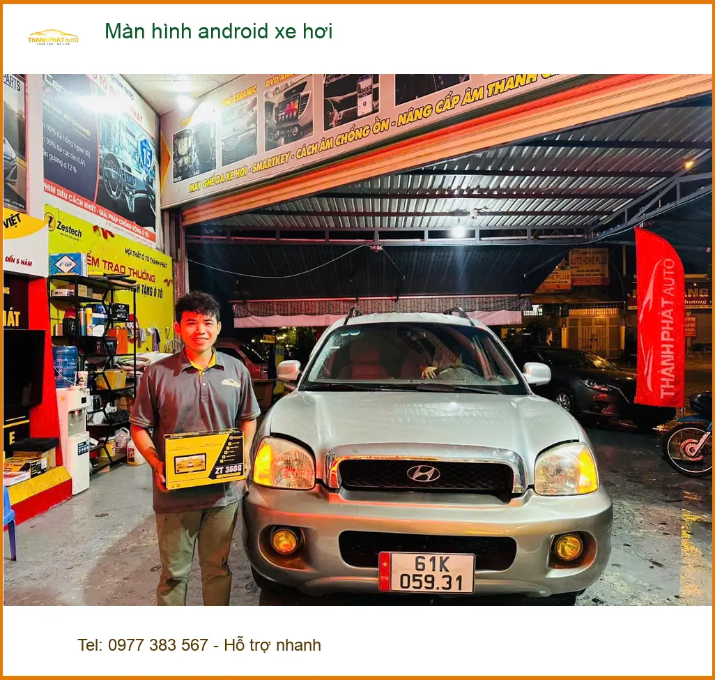 Anh Dũng lắp màn hình android xe hơi cho Honda CRV tại Quận Hóc Môn để nâng cấp giải trí