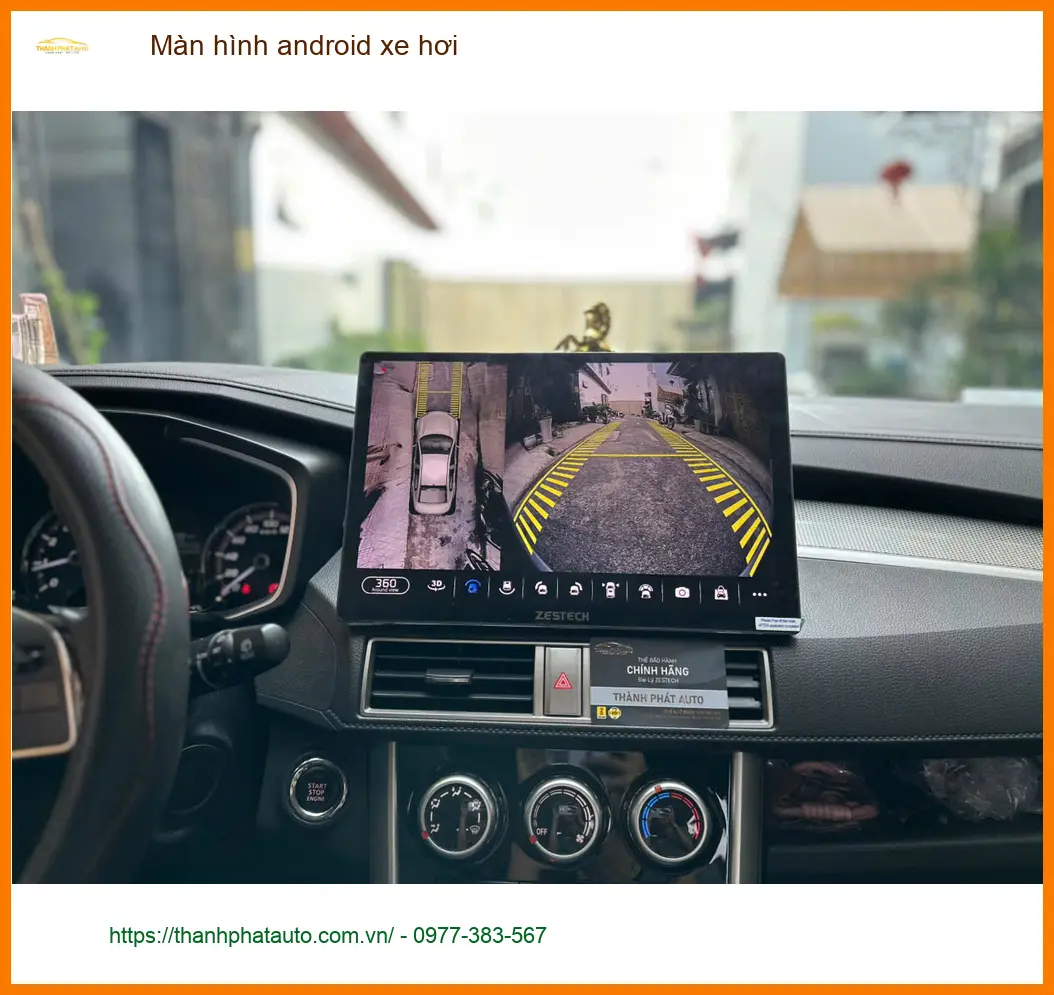 Anh Duy lắp màn hình android xe hơi Honda CRV Quận 12 cho công việc ảnh thực tế 3