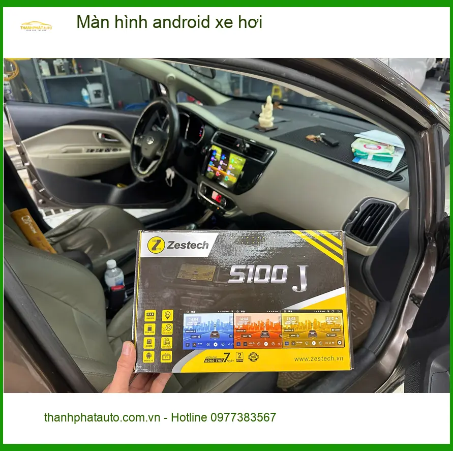 Anh Minh lắp màn hình android xe hơi Toyota Vios tại Quận Bình Thạnh ảnh thực tế 2