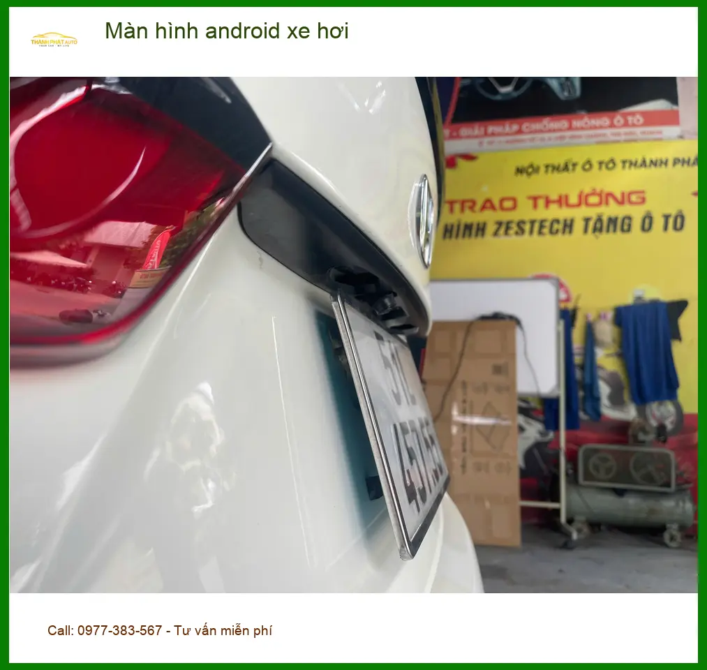 Chị Mai lắp màn hình android xe hơi cho Toyota Fortuner tại Quận 12 ảnh thực tế 3