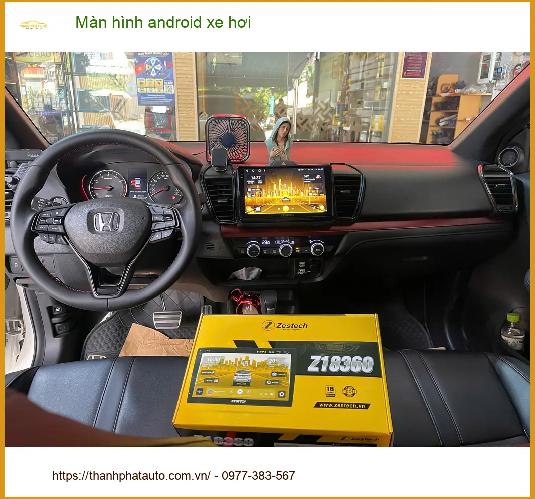 Anh Khải lắp màn hình android xe hơi cho Honda CRV tại Củ Chi sau khi mua xe mới ảnh thực tế 4