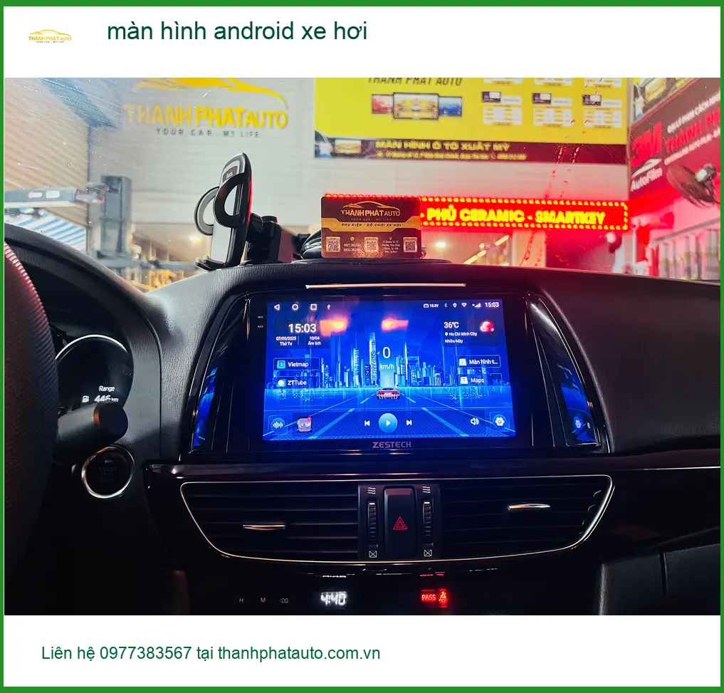 Anh Quang nâng cấp màn hình Android xe hơi CRV Quận 9: Màn zin kém tiện ích