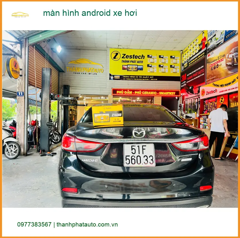 Anh Quang nâng cấp màn hình Android xe hơi CRV Quận 9: Màn zin kém tiện ích ảnh thực tế 2