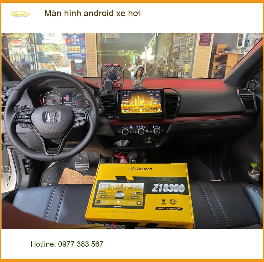 Chị Nguyệt lắp màn hình Android xe hơi Hyundai Santa Fe Quận Tân Phú