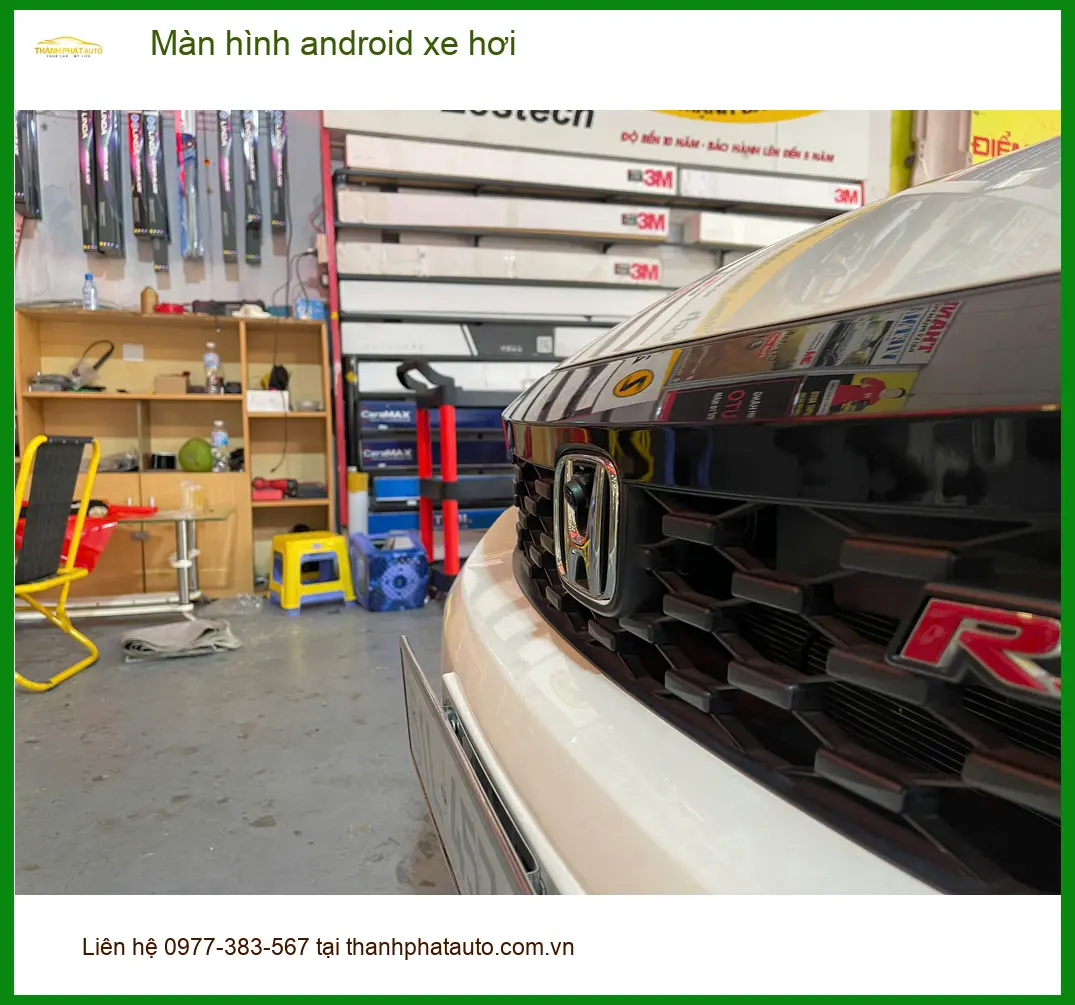 Chị Nguyệt lắp màn hình Android xe hơi Hyundai Santa Fe Quận Tân Phú ảnh thực tế 2