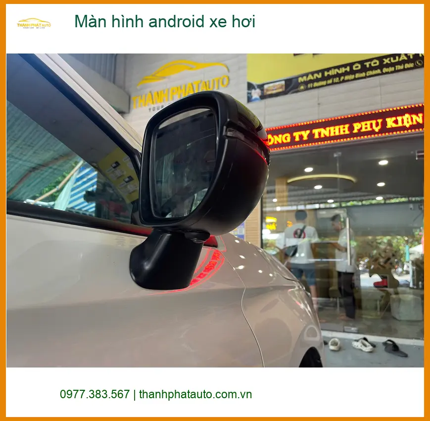 Chị Nguyệt lắp màn hình Android xe hơi Hyundai Santa Fe Quận Tân Phú ảnh thực tế 3