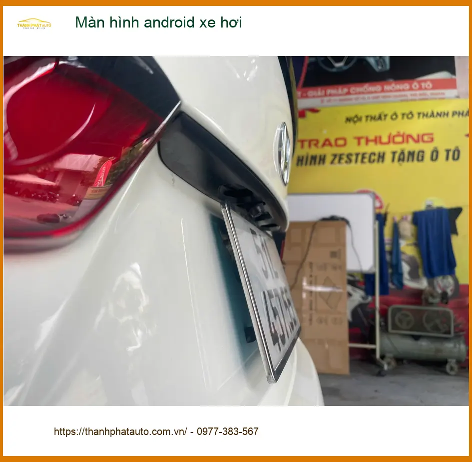 Chị Nguyệt lắp màn hình Android xe hơi Hyundai Santa Fe Quận Tân Phú ảnh thực tế 5