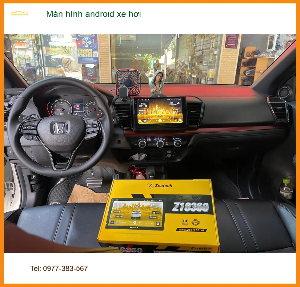 Chú Lâm lắp màn hình Android xe Hyundai Accent tại Quận Bình Tân để lái xe tiện nghi.