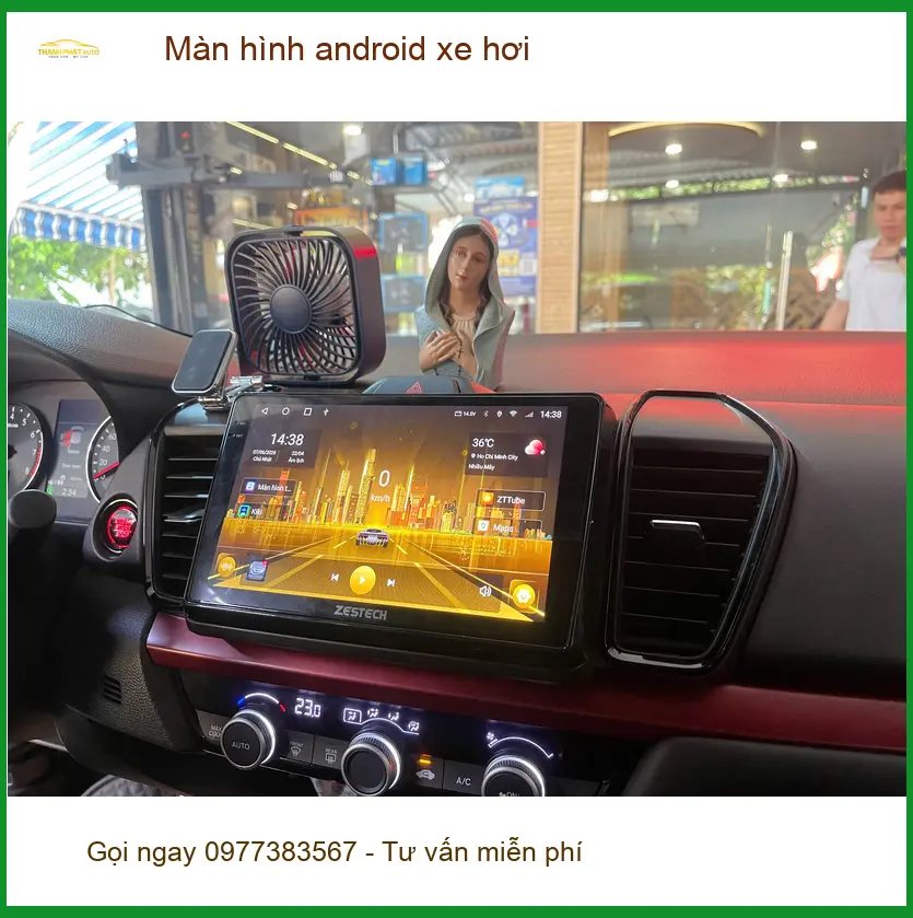 Chú Lâm lắp màn hình Android xe Hyundai Accent tại Quận Bình Tân để lái xe tiện nghi. ảnh thực tế 3