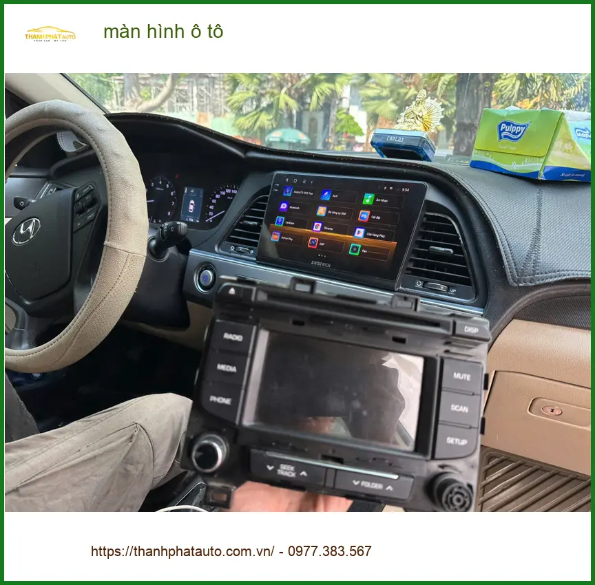 Chú Minh nâng cấp màn hình ô tô cho Honda CRV tại Nhà Bè uy tín ảnh thực tế 2