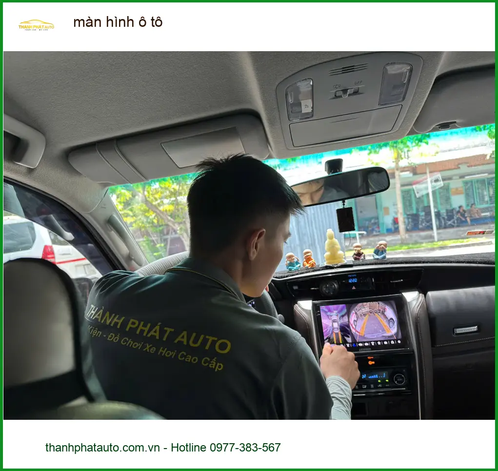Anh Kiên nâng cấp màn hình ô tô cho Hyundai Accent tại Quận Gò Vấp