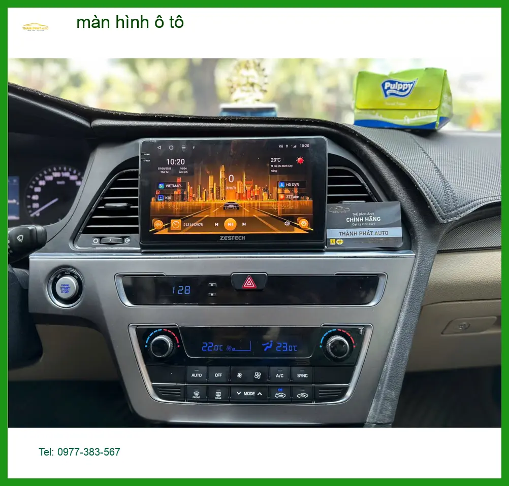 Anh Cường nâng cấp màn hình ô tô Android cho Honda CRV tại Quận 4 để thuận tiện xem bản đồ và giải trí ảnh thực tế 2