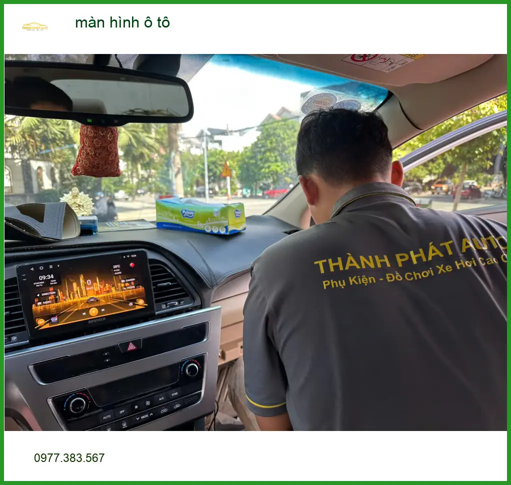Anh Cường nâng cấp màn hình ô tô Android cho Honda CRV tại Quận 4 để thuận tiện xem bản đồ và giải trí ảnh thực tế 5