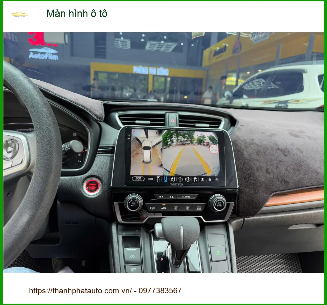Anh Khải lắp Màn hình ô tô cho Honda CRV tại Quận 2 để nâng tầm trải nghiệm lái xe