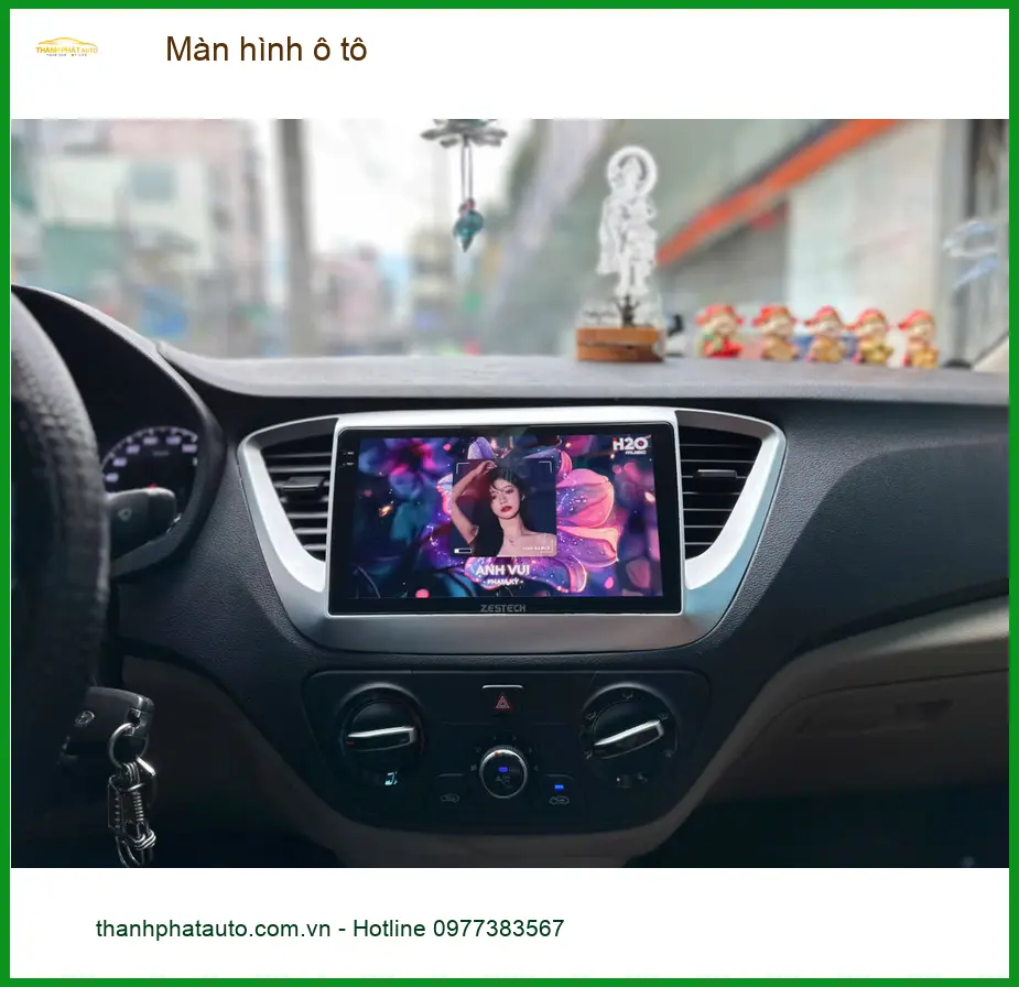 Chị Lan Anh lắp màn hình ô tô Toyota Vios tại Quận Phú Nhuận, giá tốt