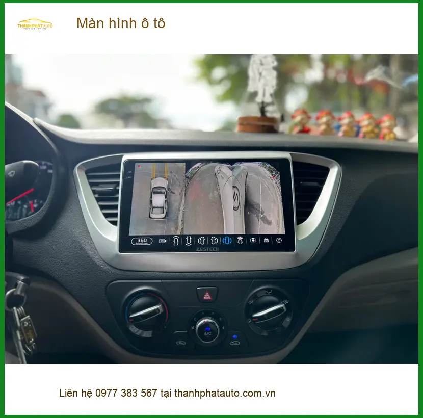 Chị Mai Anh lắp màn hình ô tô hiện đại cho Hyundai Accent tại Quận 4 ảnh thực tế 3