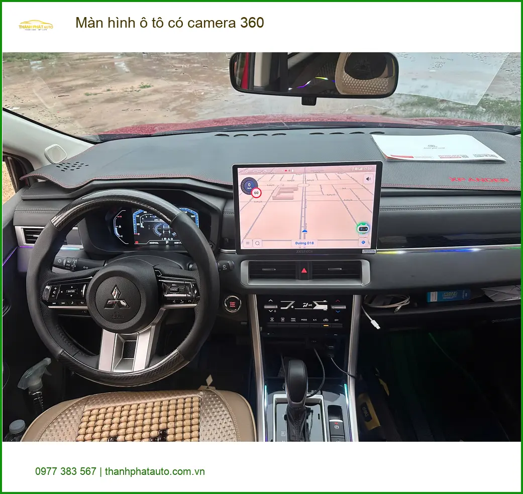 Chú Khang lắp màn hình ô tô có camera 360 cho Mazda CX-5 tại Quận 2 an tâm lái xe ảnh thực tế 2