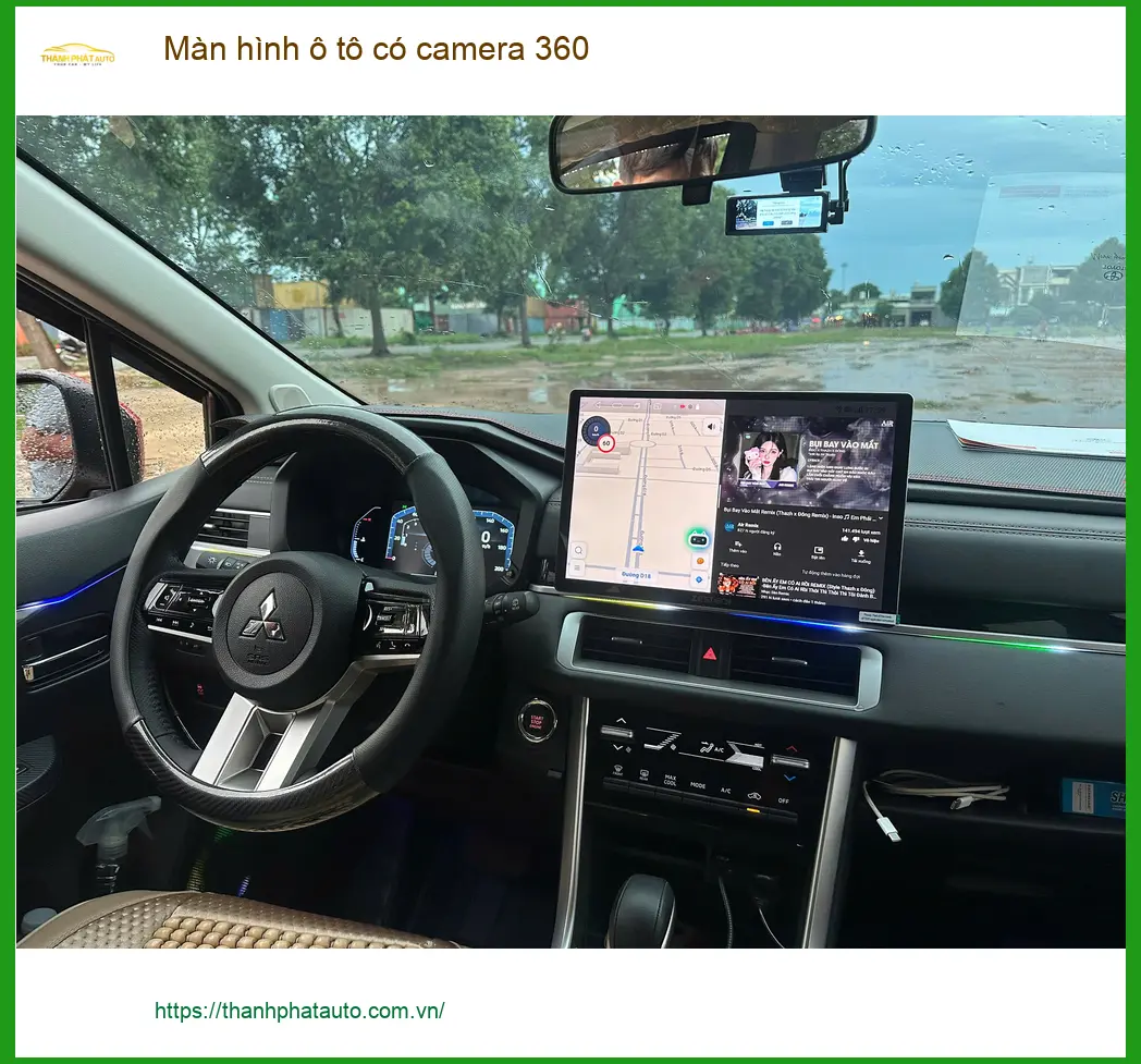 Chú Khang lắp màn hình ô tô có camera 360 cho Mazda CX-5 tại Quận 2 an tâm lái xe ảnh thực tế 5
