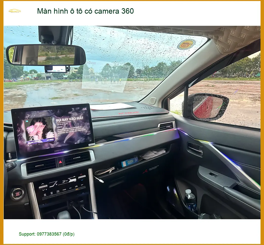 Khách Thịnh lắp màn hình ô tô có camera 360 cho Toyota Vios tại Quận 12 ảnh thực tế 3