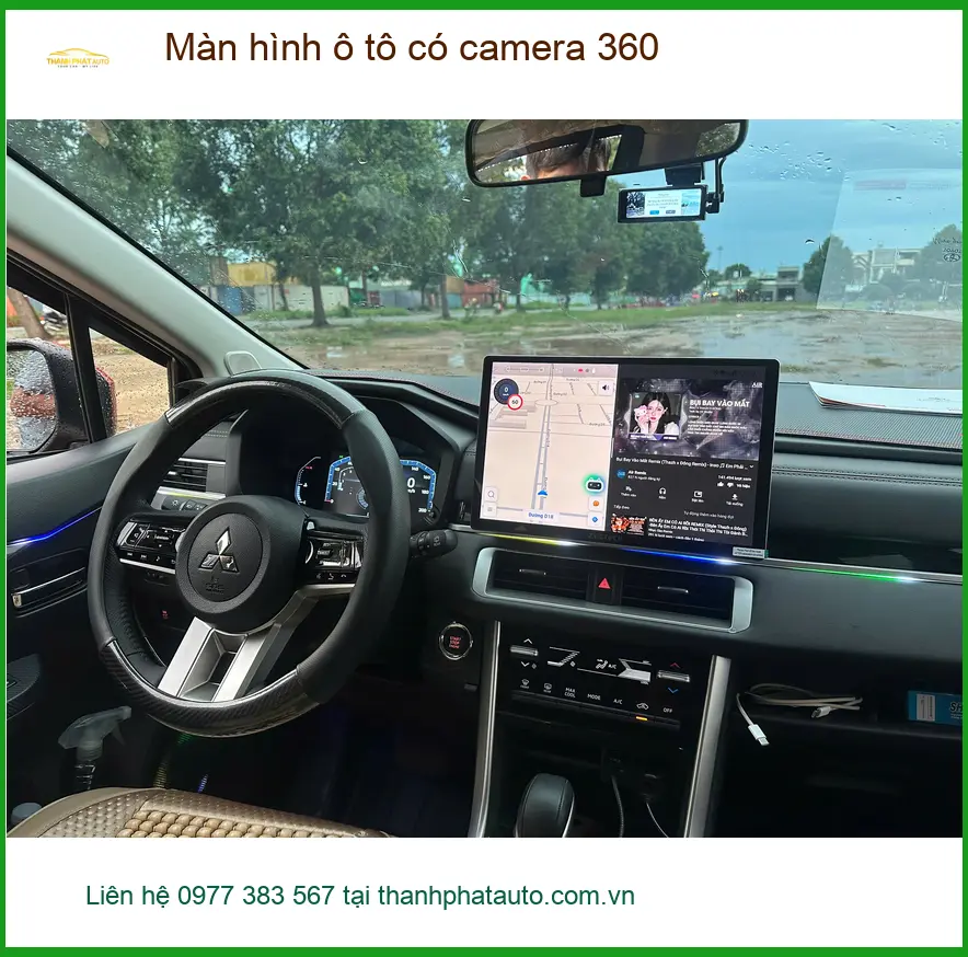 Cô Phượng lắp Màn hình ô tô có camera 360 cho Mazda 3 ở Hóc Môn. ảnh thực tế 2