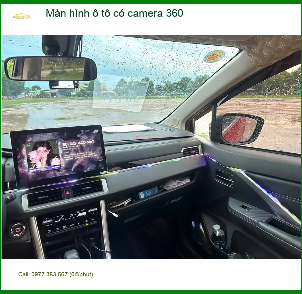Cô Phượng lắp Màn hình ô tô có camera 360 cho Mazda 3 ở Hóc Môn. ảnh thực tế 4