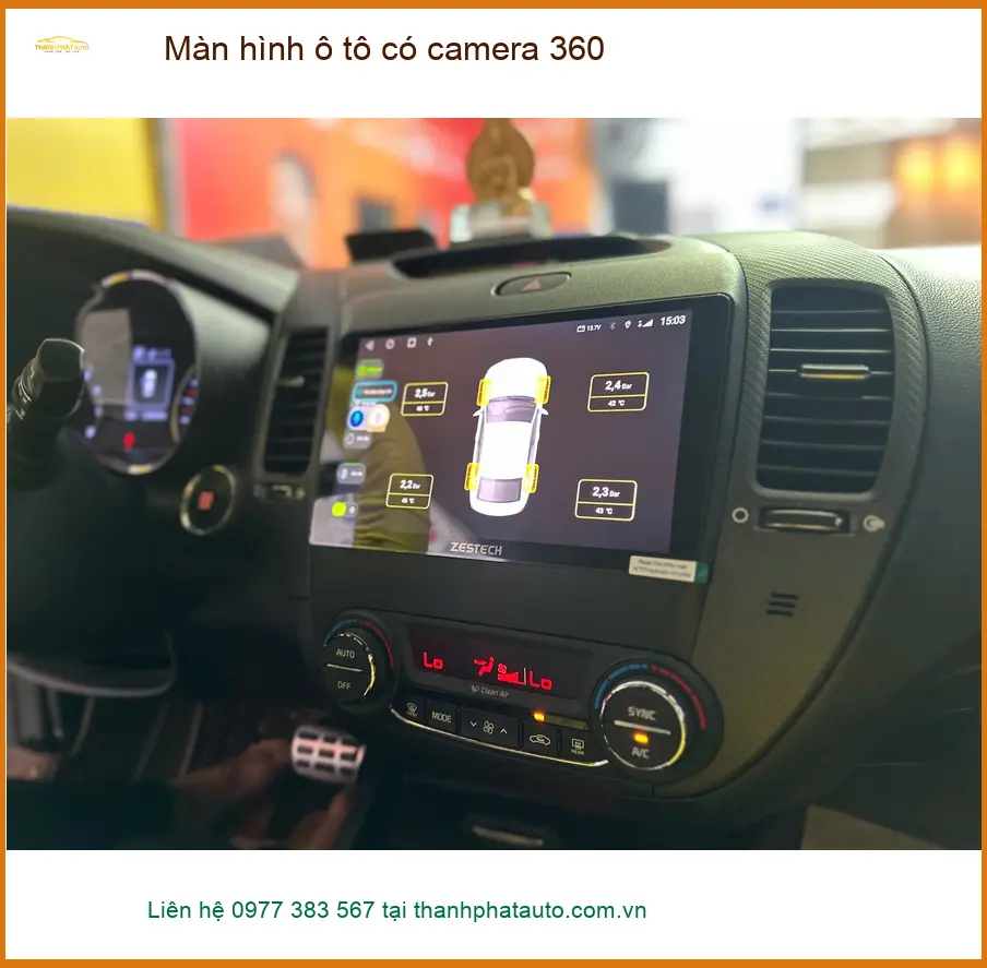 Anh Minh lắp màn hình ô tô tích hợp camera 360 cho Ford Everest tại Quận 10. ảnh thực tế 5
