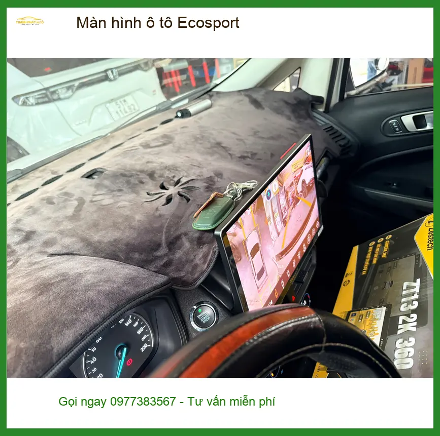 Anh Tùng nâng cấp màn hình ô tô Ecosport Quận Tân Phú vì màn zin cũ, thiếu tính năng. ảnh thực tế 5
