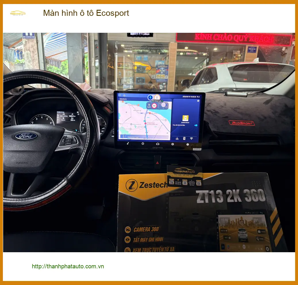 Chị Thảo lắp màn hình ô tô Ecosport tại Quận 10 để nâng cấp trải nghiệm giải trí ảnh thực tế 4