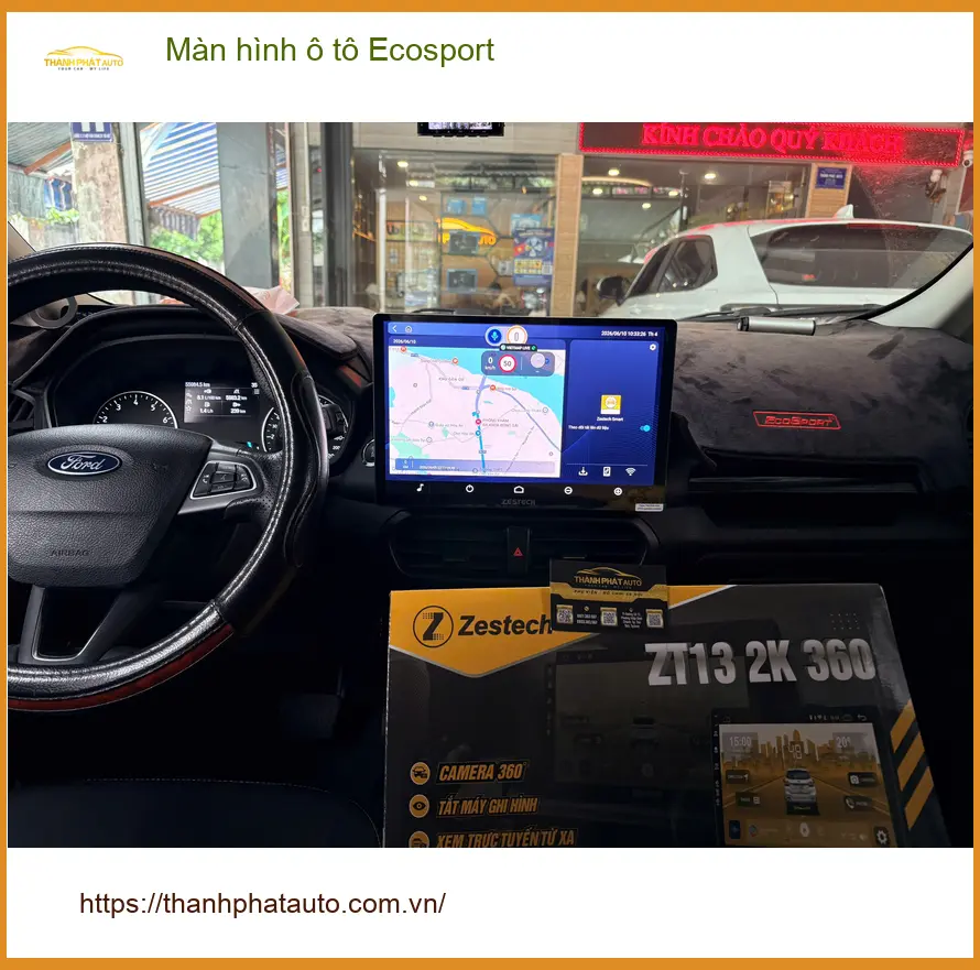 Anh Dũng lắp màn hình ô tô Ecosport tại Quận Huyện Nhà Bè vì màn hình zin quá cũ ảnh thực tế 2