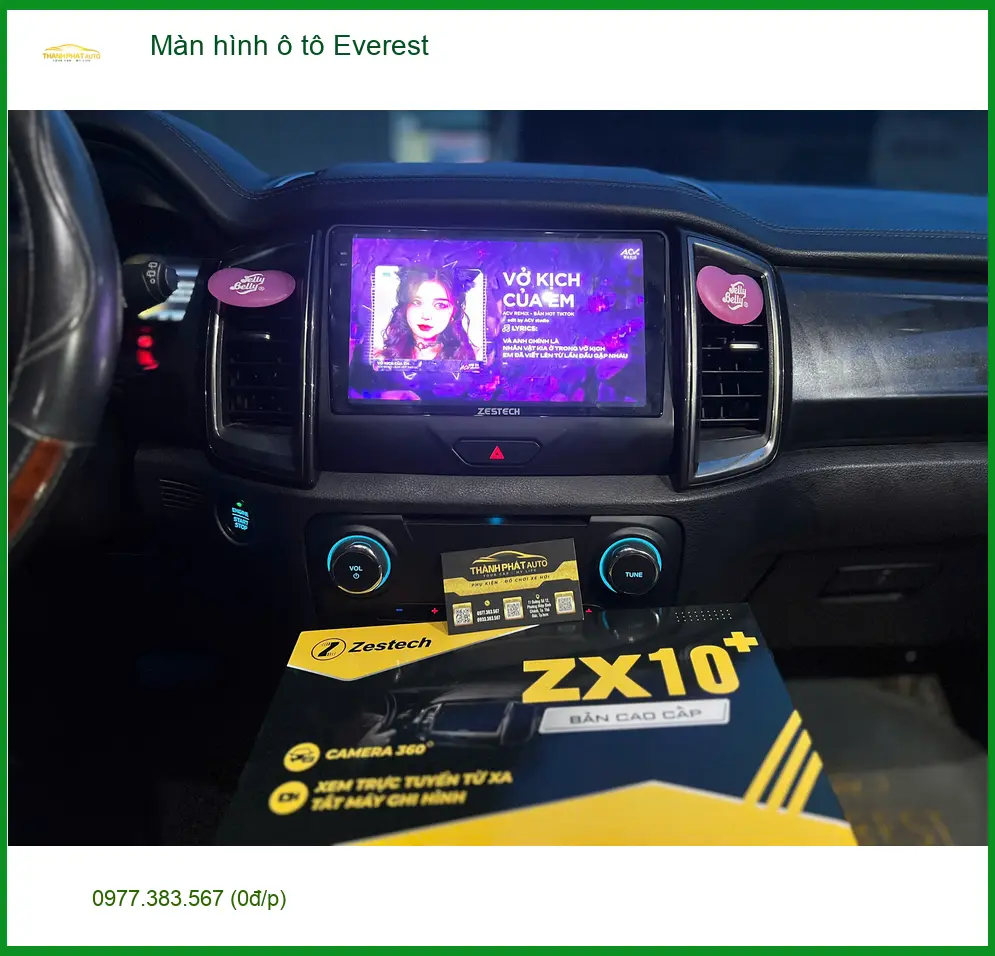 Anh Tấn lắp màn hình ô tô Ford Everest tại Quận 2 để nâng tầm trải nghiệm lái ảnh thực tế 3
