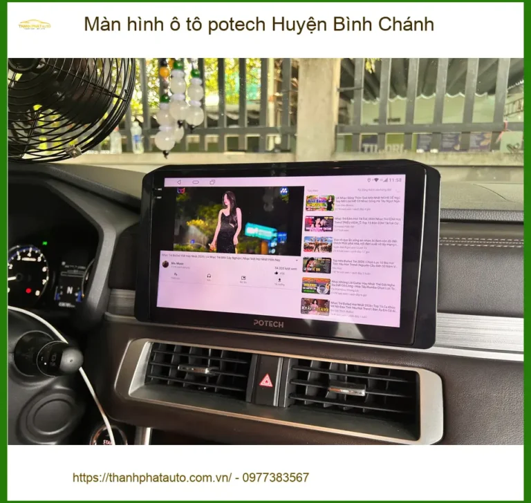 Nơi Lắp Màn Hình Android Ô Tô hình ô tô potech Huyện Bình Chánh - Giá Tốt TPHCM
