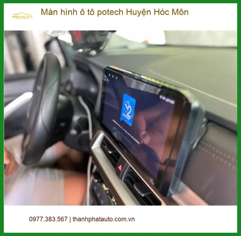 Nơi Lắp Màn Hình Android Ô Tô hình ô tô potech Huyện Hóc Môn - Giá Tốt TPHCM