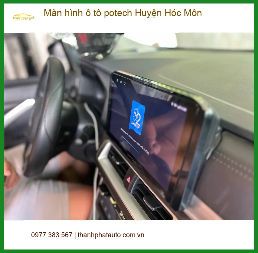 Nơi Lắp Màn Hình Android Ô Tô hình ô tô potech Huyện Hóc Môn - Giá Tốt TPHCM