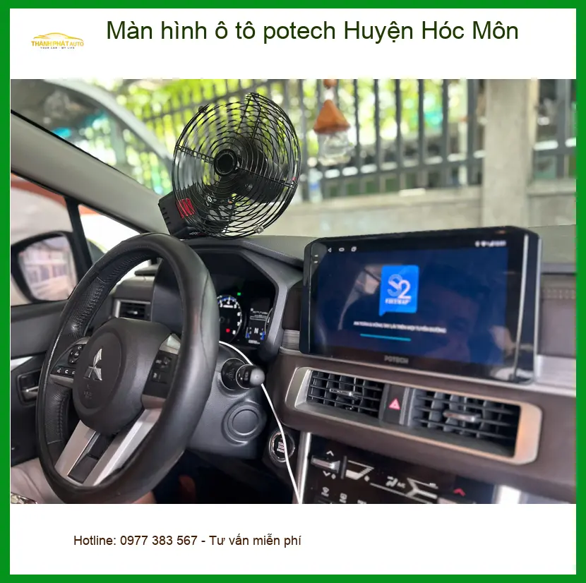 Nơi Lắp Màn Hình Android Ô Tô hình ô tô potech Huyện Hóc Môn - Giá Tốt TPHCM ảnh thực tế 2