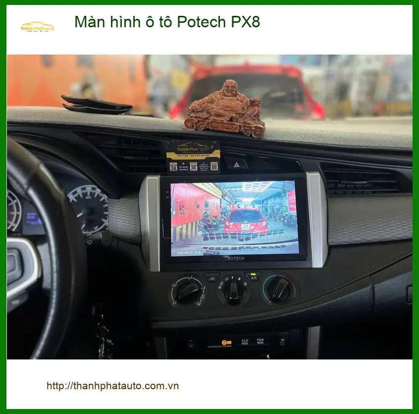 Anh Hoàng lắp Màn hình ô tô Potech PX8 cho Toyota Cross tại Quận 9 vì màn zin cũ ảnh thực tế 5