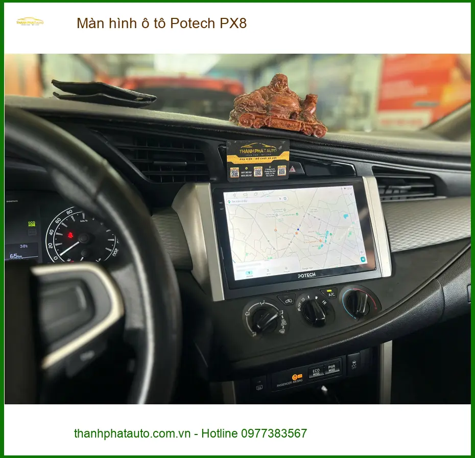 Anh Tùng lắp màn hình Potech PX8 cho Kia Carnival tại Quận 11 để giải trí ảnh thực tế 2