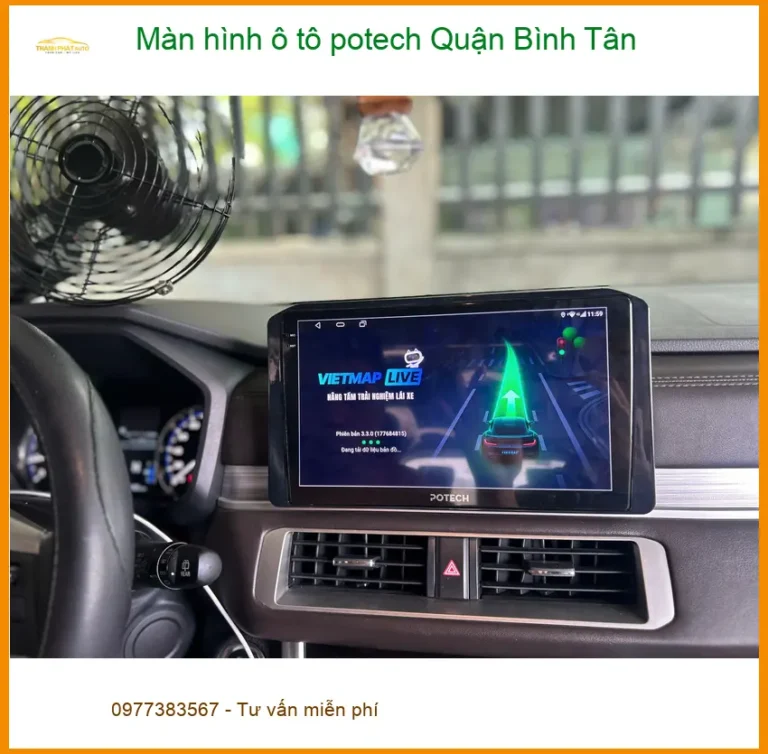 Nơi Lắp Màn Hình Android Ô Tô hình ô tô potech Quận Bình Tân - Giá Tốt TPHCM