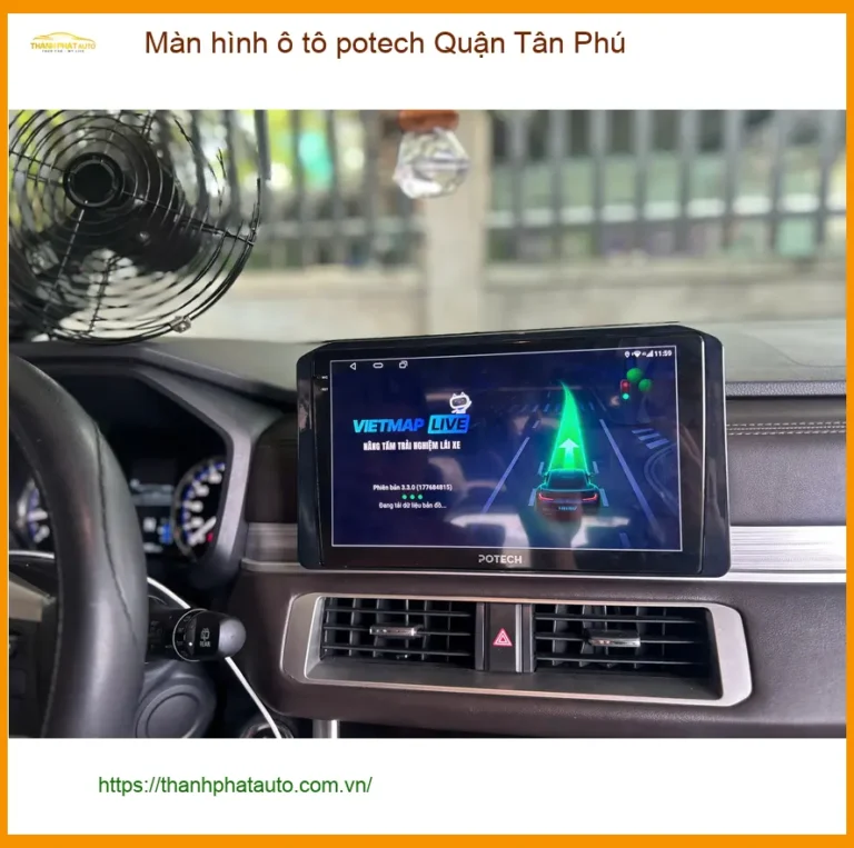 Nơi Lắp Màn Hình Android Ô Tô hình ô tô potech Quận Tân Phú - Giá Tốt TPHCM